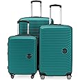 HAUPTSTADTKOFFER Mitte - Set of 3 Suitcases - Hand Luggage Suitcase 55 cm, Medium Suitcase 68 cm + Large Travel Suitcase 77 cm, Hard Shell ABS, TSA, Turquoise
