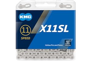 KMC X11SL 11 Speed Chain, Silver, 118 Link
