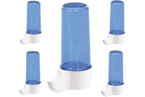 Moondown Farm 5 x 110cc Blue Anti Algae Drinker Cage Aviary Fronts for Finch, Canary, Budgie, Small Birds