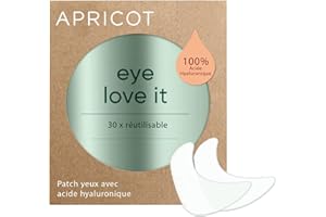 APRICOT BEAUTY & HEALTHCARE APRICOT Beauty 'eye love it' patchs réutilisables pour les yeux à l'acide hyaluronique (1 pc.) I Patchs antirides longues en silicone pour yeux et pattes d'oie I Made in Germany