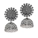 Jaipur Mart Oxidised Silver Plated handmade Jhumka Jhumki Earrings For Women RS.249.00