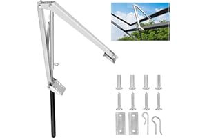 Inoamity Aprifinestra Automatico per Serra - Ventilazione Termica 15-30°C con Molla Zincata, Carico 7kg, Installazione Senza Elettricità Universale per Coltivatori e Giardinieri (1 pezzo)