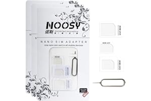 KEQAR 3 Set 4 in 1 Nano SIM Karten Adapter, Nano-SIM Adapter, SIM-Karten-Adapter mit SIM-Auswurfstift, kompatibel mit Smartphone