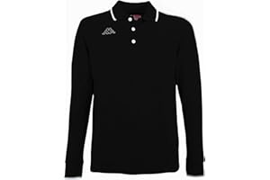 Kappa Polo Uomo Manica Lunga in Cotone Piquet 100% Cotone - 200 gr.
