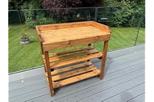 CHARLES TAYLOR Deluxe Davenport Utility/Barbecue Large Table - Timber - L50 x W92 x H90 cm