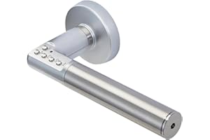 Vachette Poignée de Porte à Code Electronique Code Handle sur Rosace - Version Main Droite - Portes Intérieures 35/80mm d'Epaisseur - Carré de 7mm - Verrouillage Automatique ou Manuel - Piles Fournies