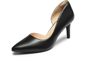 DREAM PAIRS Escarpins Femme Classique Chaussure à Talon Confortable avec Fleur pour Le Mariage SDPU2416W
