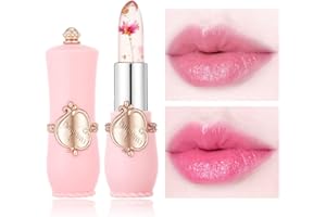 MEITREND Lip Gloss Tinted Lip Balm,Plumping Lip Gloss Jelly Dried Flower Colour Changing Lip Balm,Moisturising Lip Care For 24h Moisture Care Waterproof, Lip Oil Lipsticks For Women Long Lasting (#02)