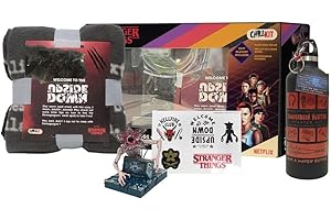 Neamedia Icons Netflix Chill Kit - Stranger Things, Licencia Oficial, Manta, Manta, Manta, Figura de coleccionista, Botella isotérmica, Pegatinas, Idea, cumpleaños