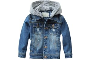 FTCayanz Bambina/Ragazze/Ragazzi Giacca Di Jeans Primavera Casuale Giubbotto Denim Cappotto Tops
