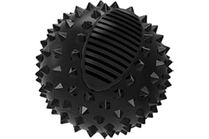 petizer Balle couinante pour chien - Jouet à mâcher agressif - 10 cm - Indestructible et durable - Balle à mâcher à picots - Jouet flottant en caoutchouc pour chiens de taille moyenne et grande