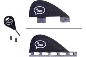 Ho Stevie! Stabilizer Surfboard Fin (Center/5th Fin) Twin Tab or Single Tab Sizes + Fin Key and Screws