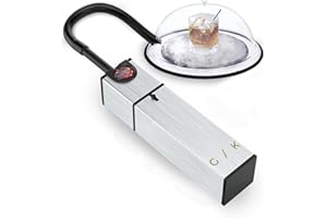 GRAMERCY KITCHEN COMPANY Gramercy Cocktail Smoker Set –Drink Smoker | Whiskey Smoker | Smoke Meat, Drink & Food Smoker Indoor Infuser Geschenk | Inklusive Holzchips | Bourbon Smoker Kit