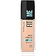 Maybelline New York Liquid Foundation, Matte Finish, With SPF, Absorbs Oil, Fit Me Matte + Poreless, 125 Nude Beige, 30 ml