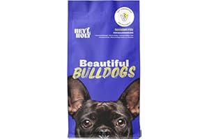 HEY HOLY Premium Trockenfutter für Bulldoggen 100% getreidefrei | 7kg hypoallergenes Hundefutter für ausgewachsene Bulldoggen mit Lachs | Hochverträglich aus natürlichen Zutaten