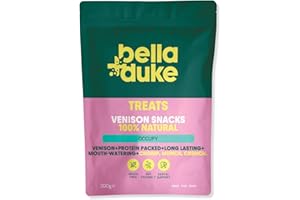 BELLA & DUKE Bella+Duke Venison Snack for Dogs - Natural Alternative to Dental Sticks & Raw Hide - Long Lasting Chew for Cleaner Teeth & Prevents Plaque - Grain-free, High Protein and Hypoallergenic