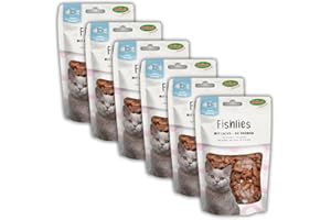 Bubimex Fishlies - Juego de 6 golosinas para Gatos (50 g)