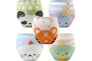 Aolso Töpfchen-Trainingshosen,Baby-Kleinkind-Trainingshosen, 5PCS Kinder Töpfchen Trainingshose für Mädchen Jungen, 100% Baumwolle
