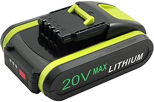Geelink 3.0Ah 20V Lithium-Ion Replacement Battery for Worx 20V WA3551 WA3551.1 WA3553 WA3553.2 WA3641 WG629E WG546E WU268