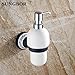 Produktbild BATHAE Wand befestigte Seifenspender mit schwarzem Sockel + Ceramic Container/Flasche Badprodukte