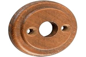 DUBOIS INDUSTRIES Rosace Ronde, Bec de Cane, 50mm, Noyer