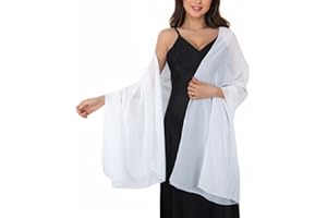 Lamca Pashmina Shawls and Wraps - Chiffon Shawl Wedding Evening Scarf for Women UK
