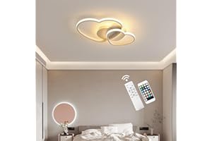 Seamoon Plafoniera LED Soffitto, 64w 4800LM Plafoniera Cameretta Bambini Plafoniera LED Dimmerabile con Telecomando/APP per Camera da Letto e Soggiorno dei Bambini 3000k-6500k, 51cm