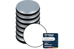 VABNEER Almohadillas de Teflón para Muebles, 8 Piezas Deslizadores Redondos Autoadhesivos de PTFE, para Mover Muebles Pesados en Suelos Duros y Alfombras, Ideal para Sillas, Mesas y Sofás (50mm)