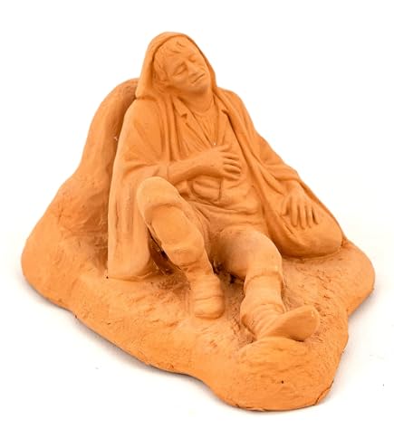 Bue della natività in miniatura statuina presepe | Pastore napoletano | presepi online