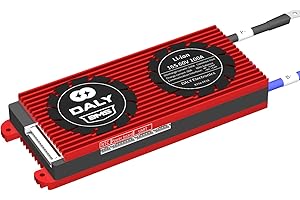 Daly Smart BMS li-ion 16S 60V, 100A UART + Bluetooth Batería de iones de litio Bluetooth BMS puerto común con cable de equilibrio + módulo Bluetooth + sensor de temperatura NTC,