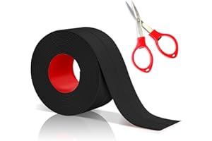 HonexCesng Joint Salle de Bain, Joint Baignoire Autocollant, Ruban Etancheite Adhesif, Anti Moisissure et Imperméable, Plinthe Souple Autoadhésive Adapté à Cuisine, Toilettes, Douche, Coin.