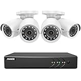 ANNKE 1080p Überwachungskamera System 8CH HD 5MP HDMI DVR Recorder mit 4 pcs außen 1080p Überwachungskamera ohne Festplatte, 