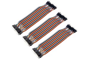 Aihasd 120P 20CM 1P-1P 40-Pin cavetti Jumper da Maschio a Maschio per Cavo Test Circuito Breadboard