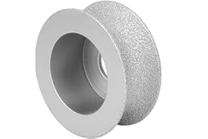 Dioche Bullnose Grinding Wheel, Inner Diameter 20mm, Brazed Grinding Wheel Concave Abrasive Wheel for Sanding Quartz, Marble, Granite, Ceramic, Artificial Stone