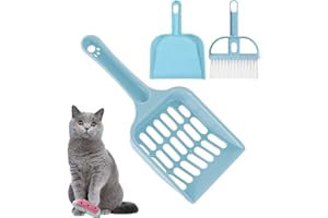 FCSNJH 3 Stück Katzenklo Schaufel, Katzenschaufel Für Katzenklo, Katzenschaufel, Katzenstreuschaufel, Schaufel Katzenklo, Schaufel Für Katzentoilette, Katzentoiletten & Zubehör, Cat Litter Speed Sifter