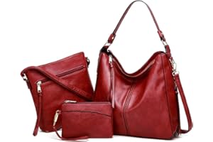 Pahajim Set di borse e portafogli Borse da donna Borsa a tracolla in pelle PU Borsa grande Hobo Borse da donna Borse da regalo per ragazze