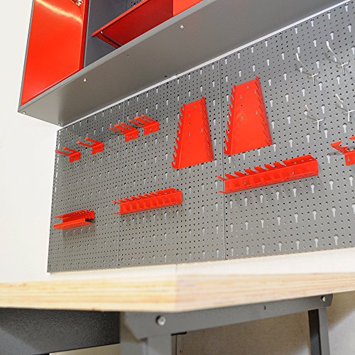 Werkstatteinrichtung bestehend aus: Werkbank, Werkstattschrank und Euro-Lochwand - 4