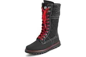 POLARR Polar Damen Schnee Dauerhaft Draussen Thermal Winter Warm Wasserdicht Mittelhoher Stiefel