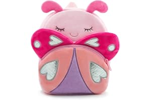 KING CHEER Cute Mini Toddler Backpack for Boys and Girls, Small Plush Kids Rucksack Backpack for Nursery, Prechool, Kindergarten, Travel