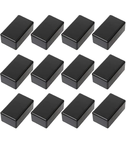 Custodia In Alluminio Per Progetti Fai-da-te - 50x178x220 Mm, Nero Opaco, Spessore 1.25-1.5 Mm, Per PCB Ed Elettronica