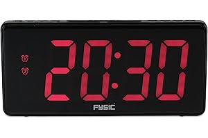 Fysic FK470 Réveil FM avec écran XXL pour personnes âgées