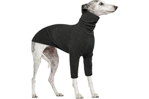 PUMYPOREITY Abrigos Galgo Invierno Cálido, Camiseta Galgo Ropa Galgo Invierno Jersey Galgo Español Jersey Perro Mediano(Gris, L)
