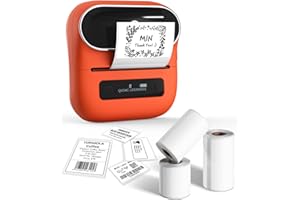‎PHOMEMO Phomemo M220 drukarka etykiet Bluetooth, przenośne urządzenie do etykietowania termicznego, ulepszona 3-calowa drukarka etykiet do kodów kreskowych, imion, adresów do biura i domu dla smartfonów i PC