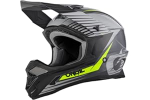 O'NEAL | Motocross-Helm | MX Enduro Motorrad | ABS-Schale, Lüftungsöffnungen für optimale Belüftung & Kühlung | 1SRS Helmet S