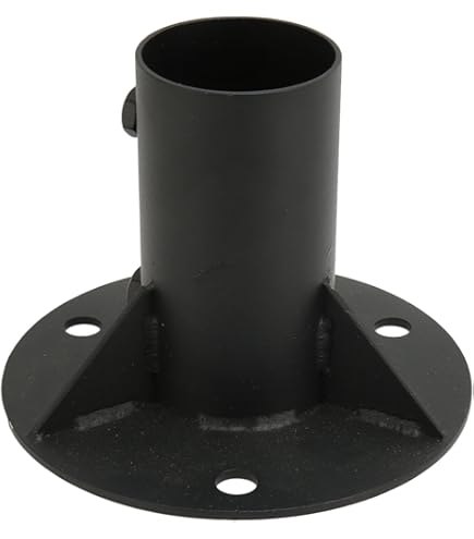 Base Per Pali Da 60mm In ABS - Compatibile Serie APOLUX VELAMP, Resistente Agli UV E Intemperie