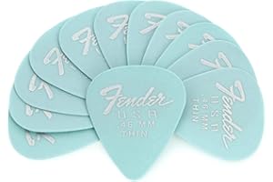 Fender Dura-Tone Guitar Picks 351 Shape, .46, Daphne Blue, 12-Pack