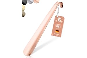 JK Trade® Chausse-pied en acier inoxydable stable de 29 cm | Chausse-chaussures en acier inoxydable pour s'asseoir | Rapide et agréable au dos | Longueur et largeur optimisées | Shoe Horn Business