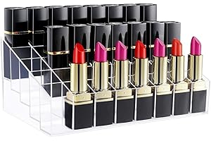 Benbilry 40 Plätze Lippenstift Organizer - Aufbewahrung und Halter für Kosmetik - Transparenter Acryl Ständer