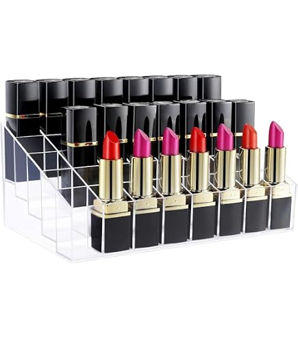 Super Z Outlet Lippenstift-Organizer Aus Acryl – 12 Fächer, Transparent, Kompakt