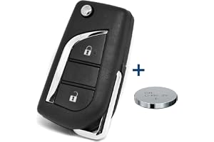 Fällbar nyckel hölje fjärrnyckel fjärrkontroll bilnyckel tom batteri för Toyota/Citroen/Peugeot